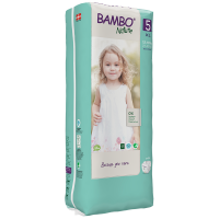 Scutece Ecologice pentru copii Bambo Nature Junior, Nr. 5 (12-18 kg), pachet 44 buc.